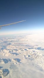 Aerial view of cloudscape