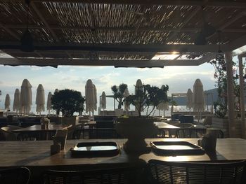 View of swimming pool in building