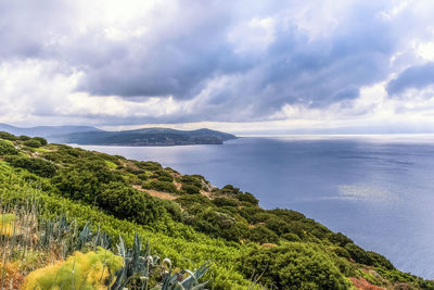 Scenic view of sea against sky