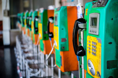 Pay phones on wall