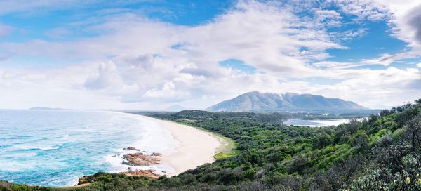 Panoramic view of sea against sky