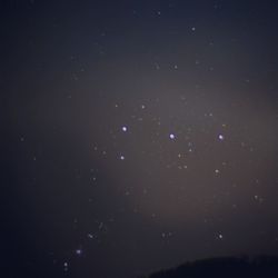 Low angle view of stars in sky
