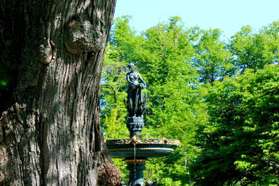 Low angle view of statue