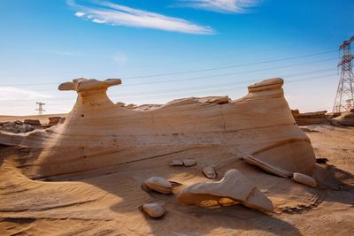 View of desert against the sky