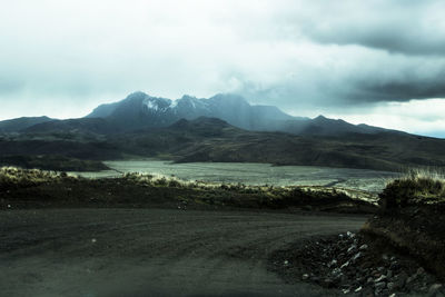 Scenic view of landscape against sky