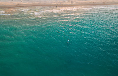 High angle view of sea