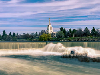 View of church against cloudy sky