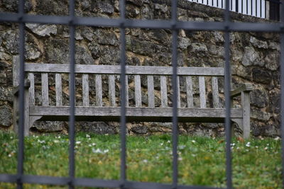 Close-up of metal grate