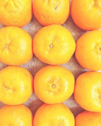 Full frame shot of orange fruits for sale in market