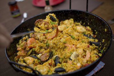 Close-up of food in plate