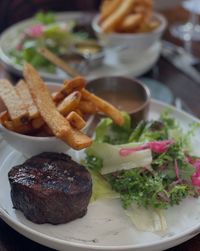 Close-up of food on plate