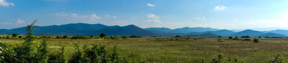 Panoramic view of landscape against sky