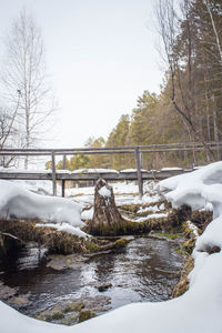 View of a lake in winter