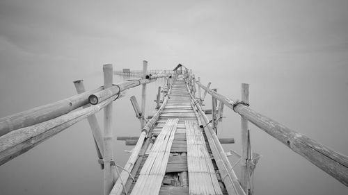 Low angle view of bridge against sky