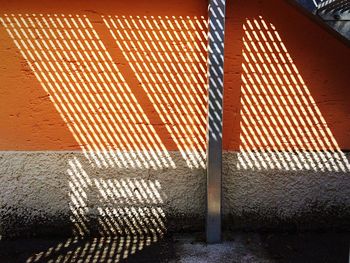 Close-up of red wall