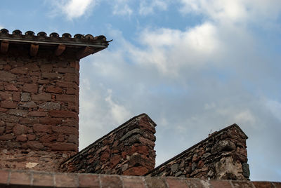 Low angle view of building against sky