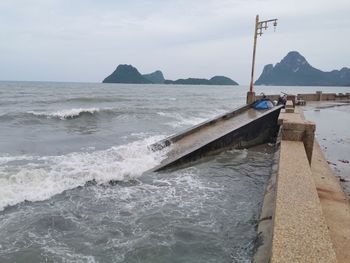 Scenic view of sea against sky