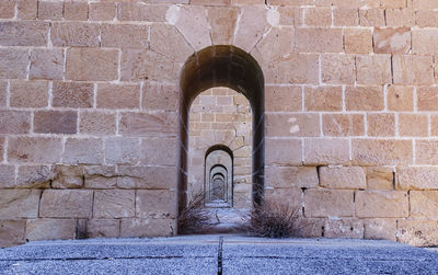 View of old brick wall