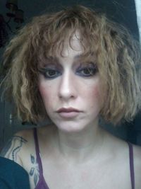 Close-up portrait of a beautiful young woman