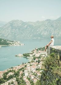 Woman looking at view