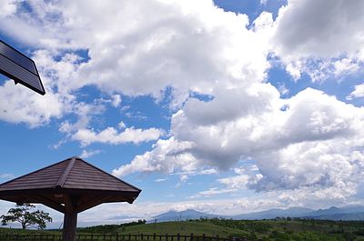 Low angle view of building against sky