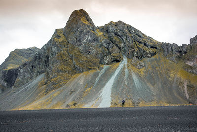 Scenic view of mountain road against sky