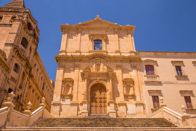 Low angle view of historical building against sky