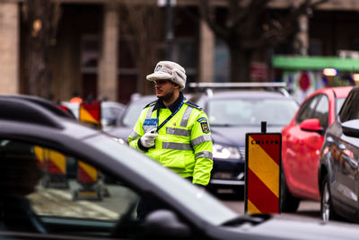 Man working on street