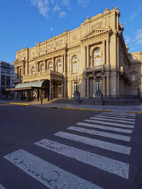 View of building in city