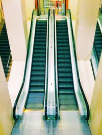 High angle view of stairs