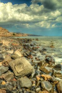 Scenic view of sea against sky