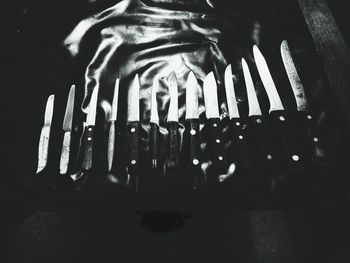 Close-up of illuminated lamp