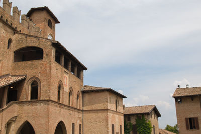 Low angle view of building against sky