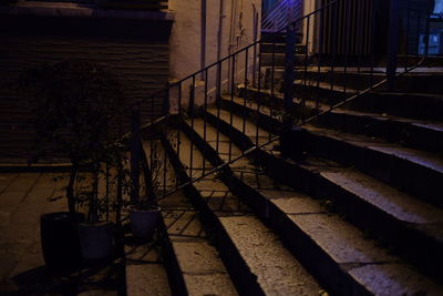 Steps and stairs at night