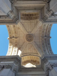 Low angle view of historical building against sky