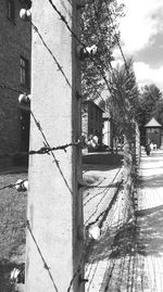 Built structure with trees in background