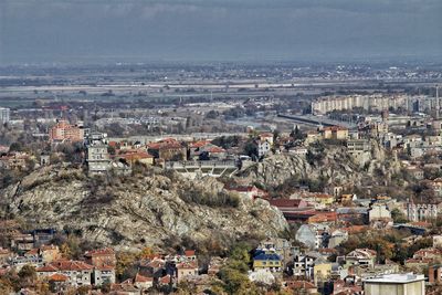 Aerial view of town