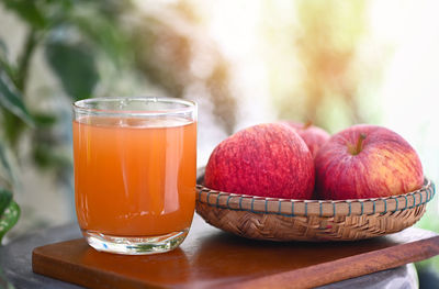 Close-up of drink on table