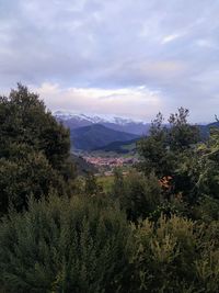 Scenic view of landscape against sky