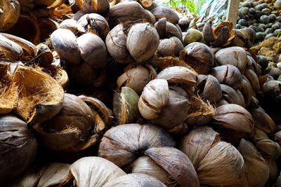 Full frame shot of onions for sale at market stall