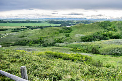 Scenic view of landscape against sky