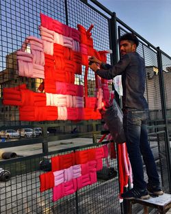 Close-up of woman looking at camera