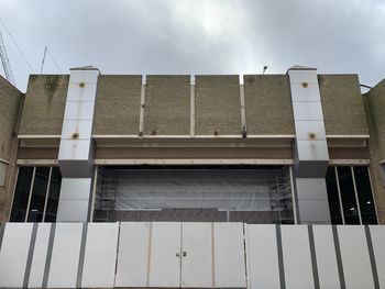 Low angle view of building against sky