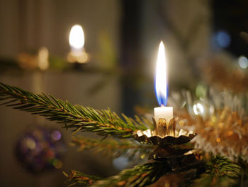 Close-up of christmas decoration