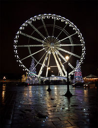 Ferris wheel at night