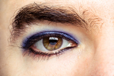 Close-up portrait of human eye