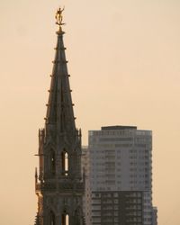 Low angle view of cathedral against sky during sunset