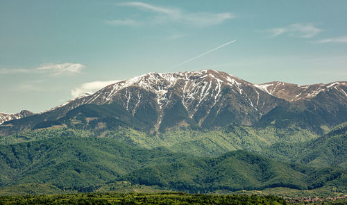 View of the famous romanian mountains fagaras