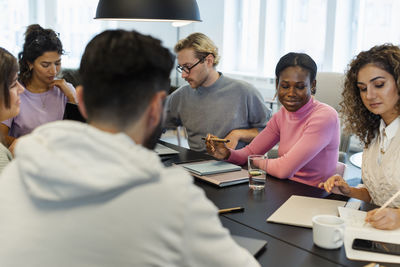Business people having meeting in conference room