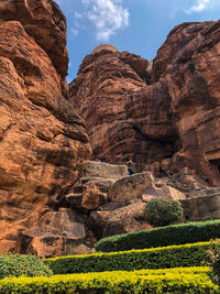 View of rock formations